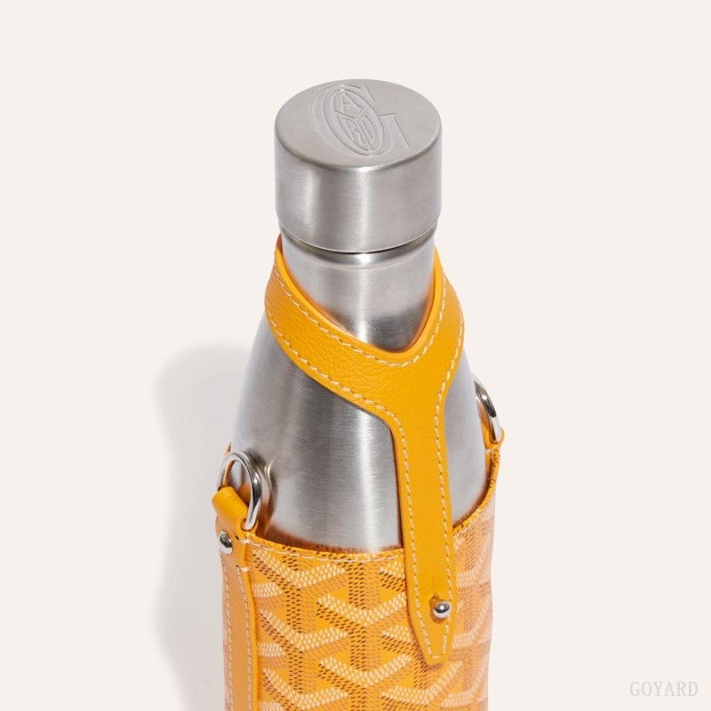 Yellow Goyard Yonne MM Case & Flask | XNMZ6013