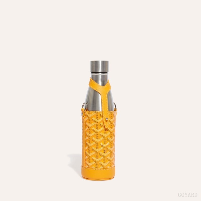 Yellow Goyard Yonne MM Case & Flask | XNMZ6013