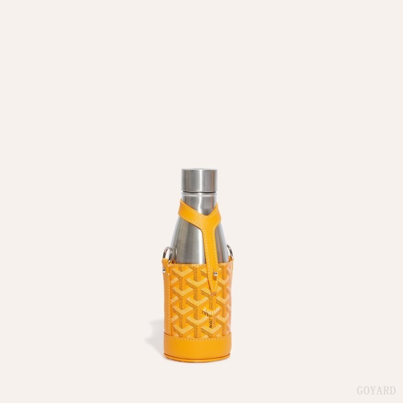 Yellow Goyard Yonne PM Case & Flask | IHQY5168